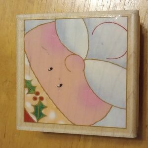 Marshmallow Santa Rubber Stamp